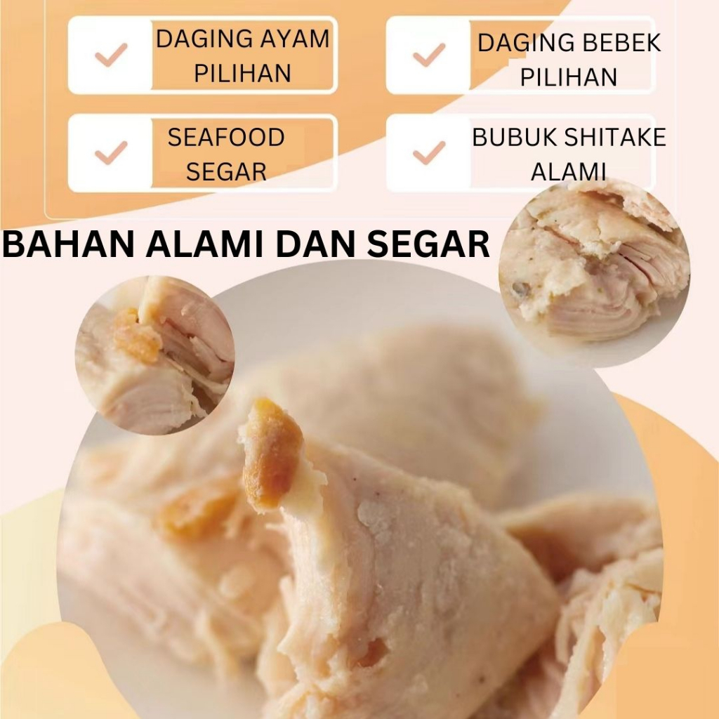 Dada Ayam Daging Bebek Udang Seafood Keju Cheese Kelapa Segar Siap Makan 40g - Steam Cooked Ready To Eat Chicken Breast Duck Shrimp Cheese Coconut / Pet Treat / Snack Untuk Anabul Anjing dan Kucing