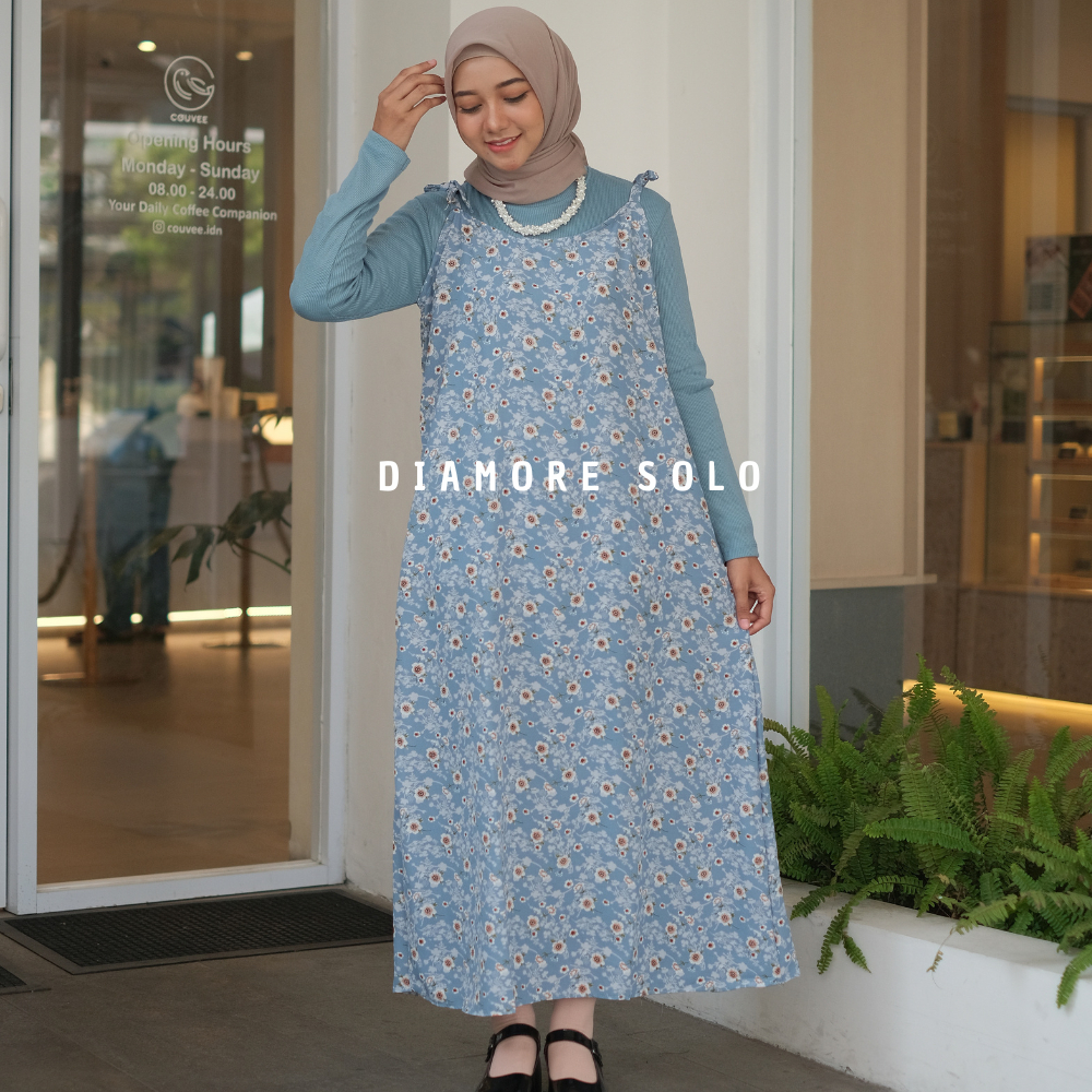 MOLLA OVERALL OUTER DRESS MOTIF BUNGA / OVERALL FLORAL KOREAN LOOK MAYUNG  / DRESS VINTAGE OVERSIZE / OVERAL DRESS FLORAL PATTERN