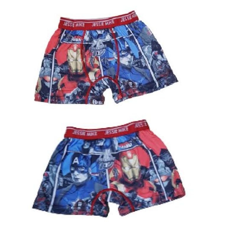 CELANA DALAM  BOXER JESSIE &amp; MIKE MOTIF COWO