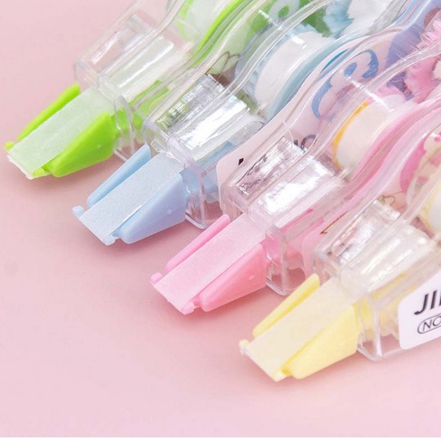 JT - Tipe X Pita / Penghapus Pulpen Roll Correction Tape / Tipex Set 4pcs / Tipex Karakter Lucu 4in1 / 4 Pcs Coreection Tape 4 in 1