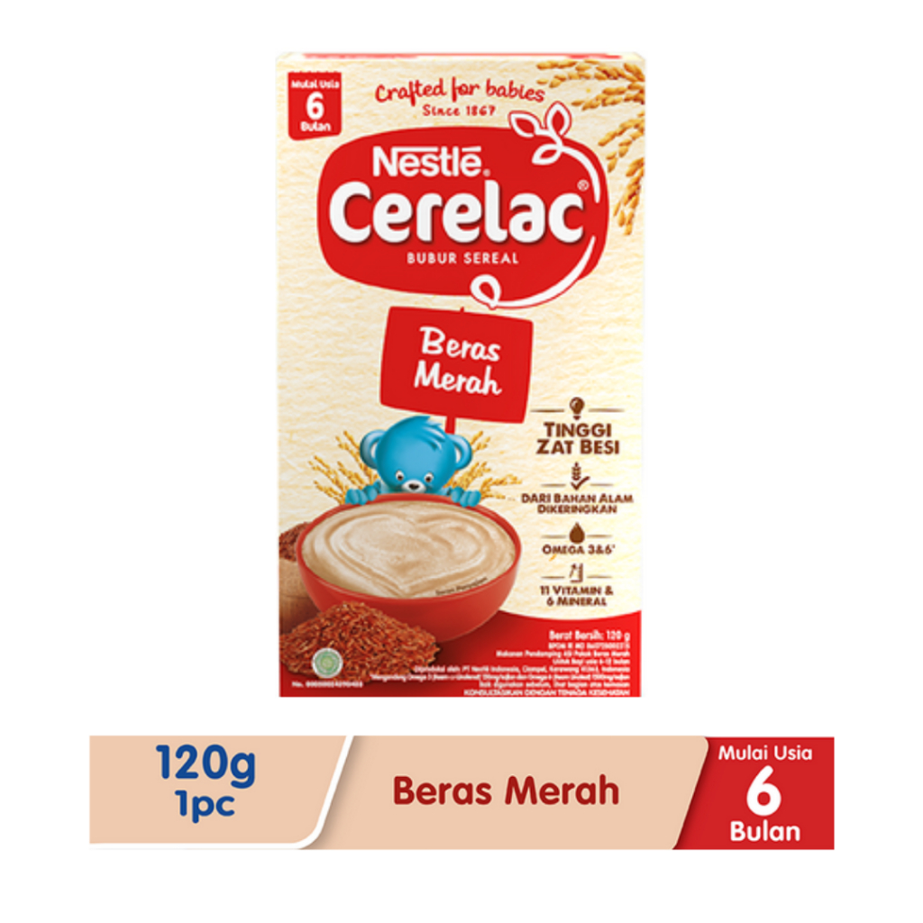CERELAC BERAS MERAH BUBUR BAYI INSTANT 120 G
