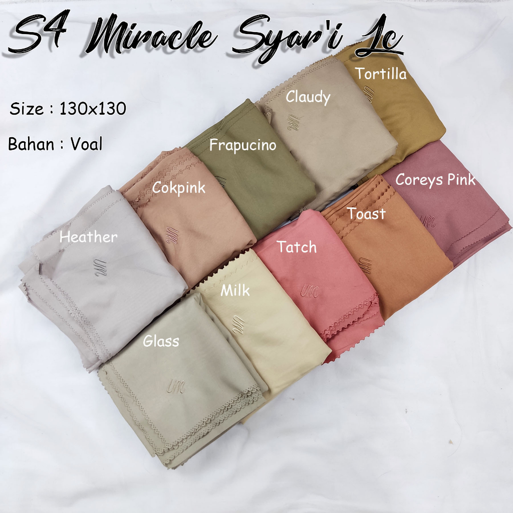 Kerudung Syari Polos Segiempat Voal Miracle By Umama Scarf