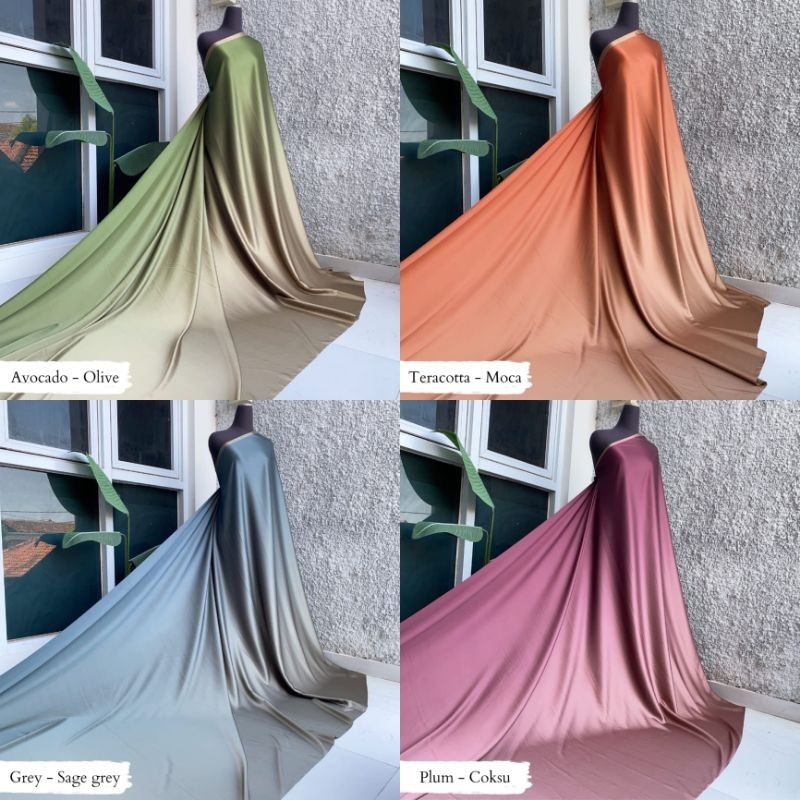 (alena textile) KAIN SILK OMBRE GRADASI