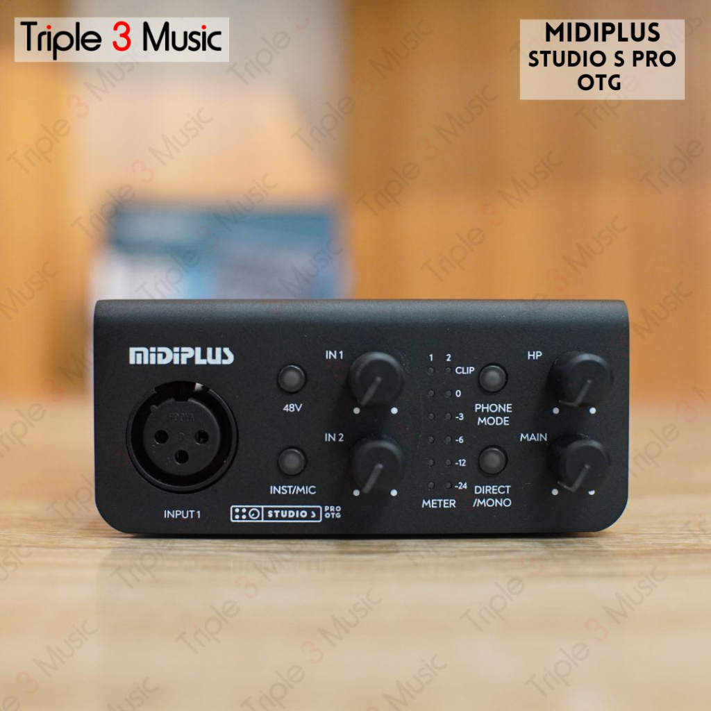 MIDIPLUS STUDIO S Soundcard Recording Triple3music