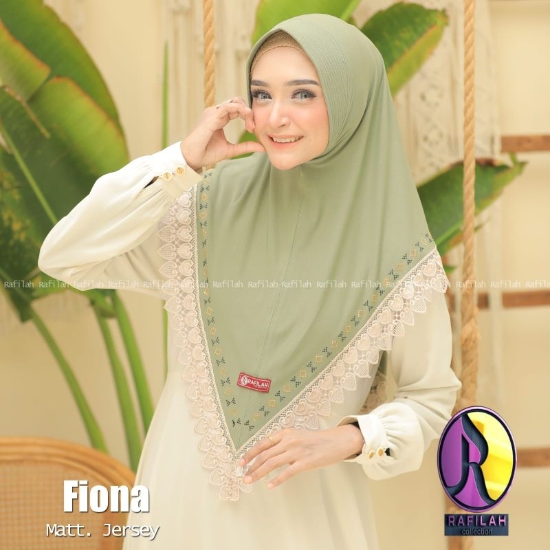 (SEFIE) HIJAB INSTAN FIONA BAWAH RENDA BY RAFILAH