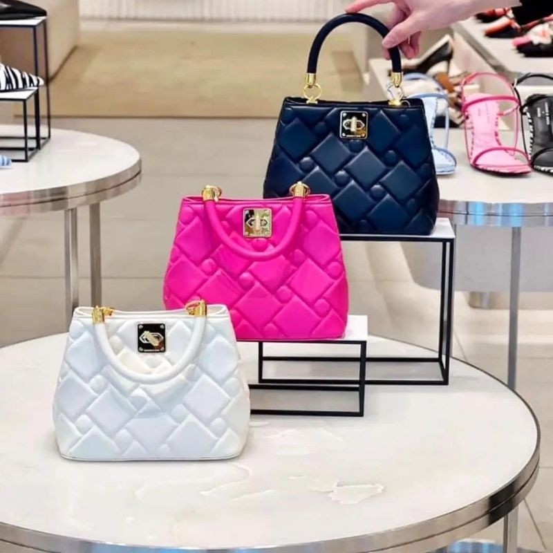 CK Tillie Quilted Top Handle Bag