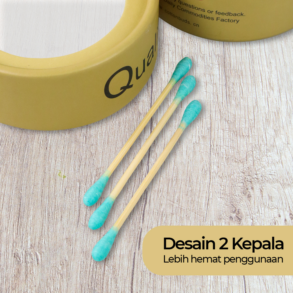 Cotton Buds Bambu Pembersih Telinga Korek Kuping 200 PCS