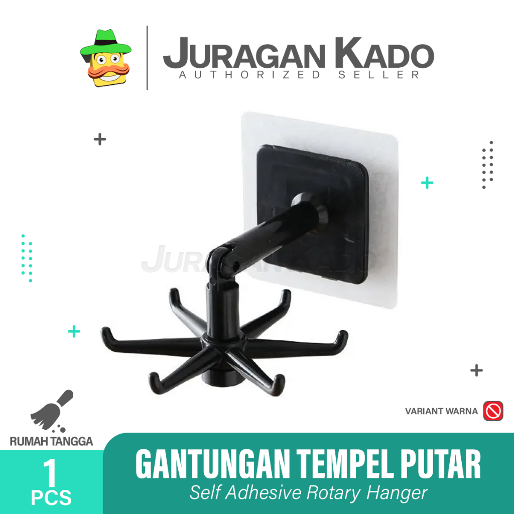 GANTUNGAN PUTAR TEMPEL MULTIFUNGSI 6 KAIT 360 DERAJAT / GANTUNGAN HOOK PUTAR / ALAT GANTUNGAN SERBAGUNA