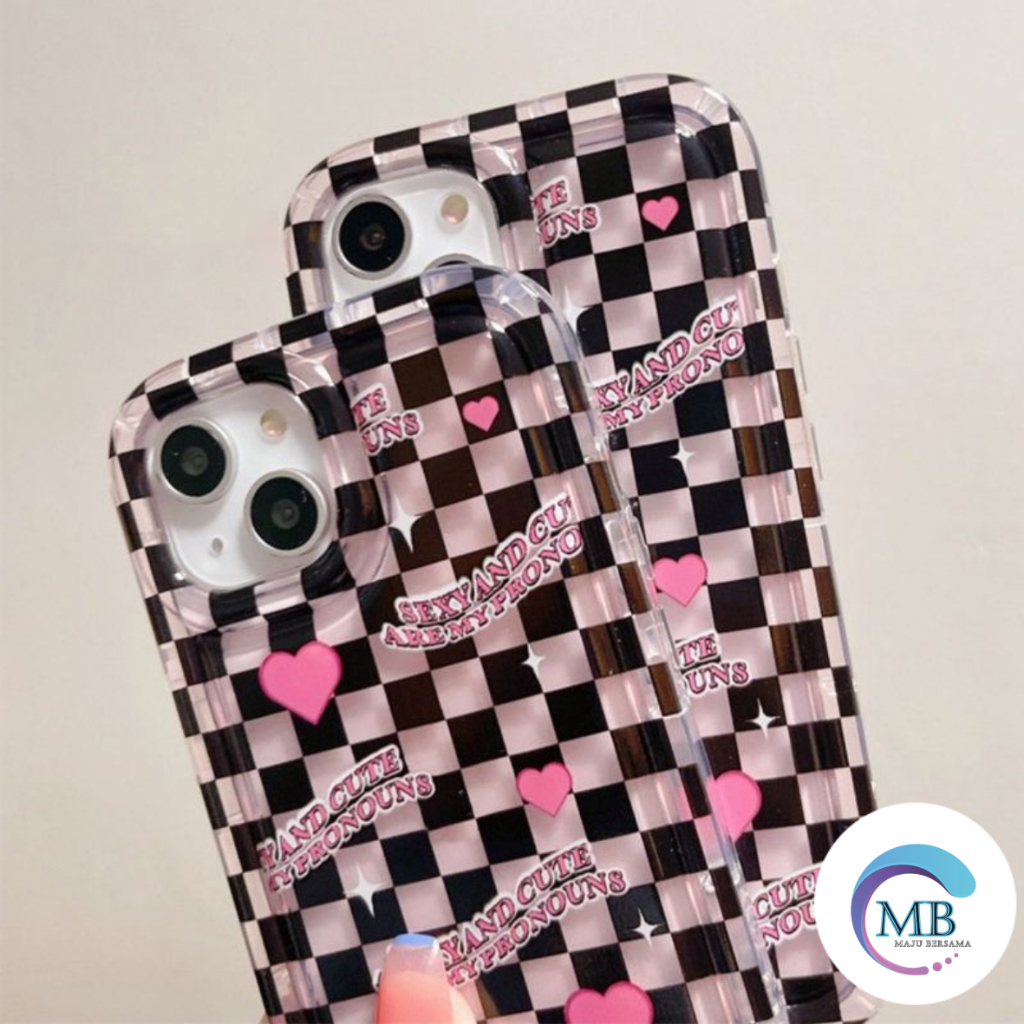SS824 SOFTCASE AIR BAG LOVE GRID FOR SAMSUNG A14 4G 5G A20 A30 A20S A22 4G A31 A32 4G A33 5G A34 5G A50 A50S A30S A50S A51 M40S A52 A53 5G A54 A750 A7 2018 MB5007