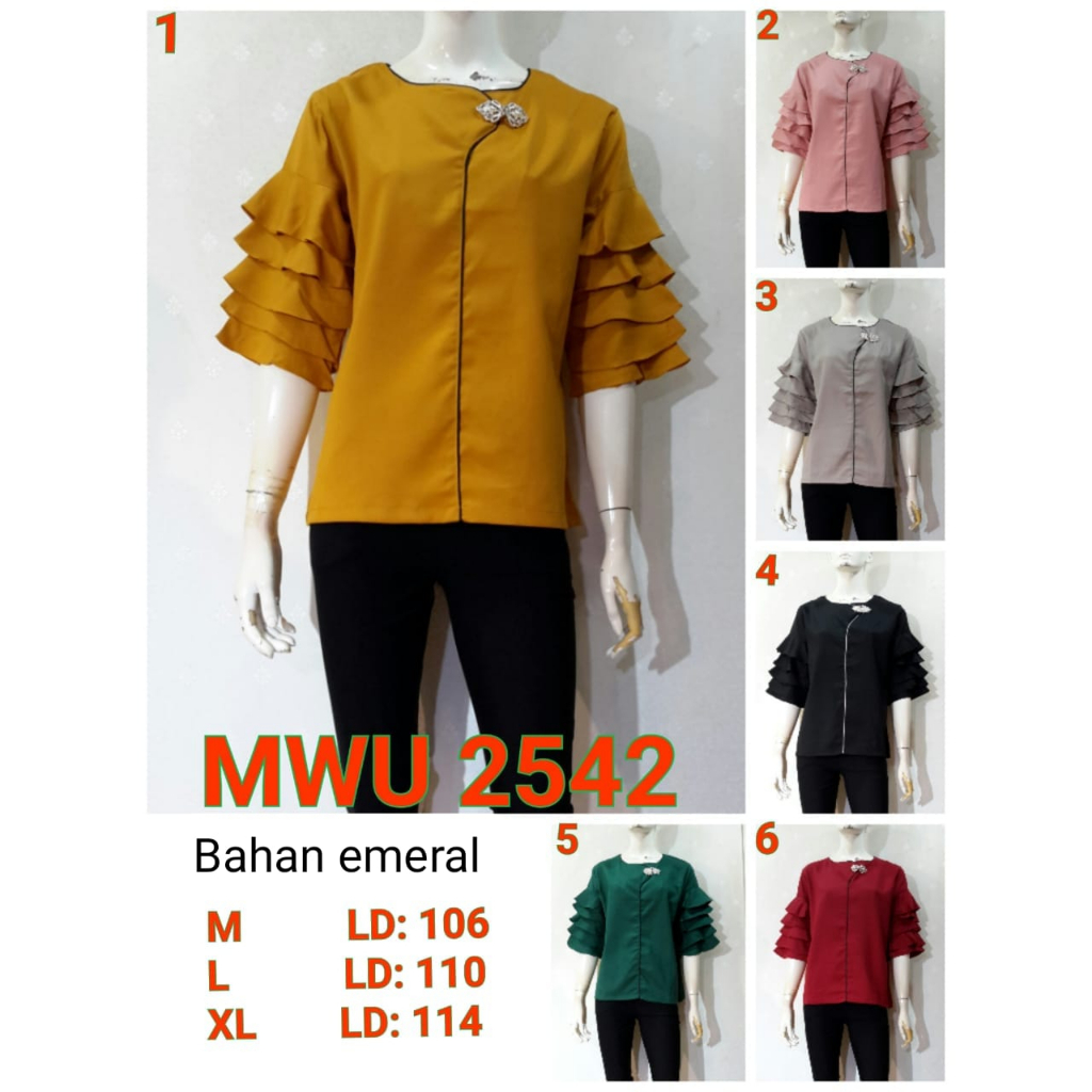 [MWU 2542] Blus/Blouse/Baju/Dress Murah