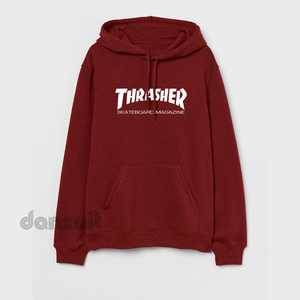 Sweater Hoodie Distro Pria/Wanita Size M - XXXL Sweater Hoodie THRASHER Bahan Tebal Premium