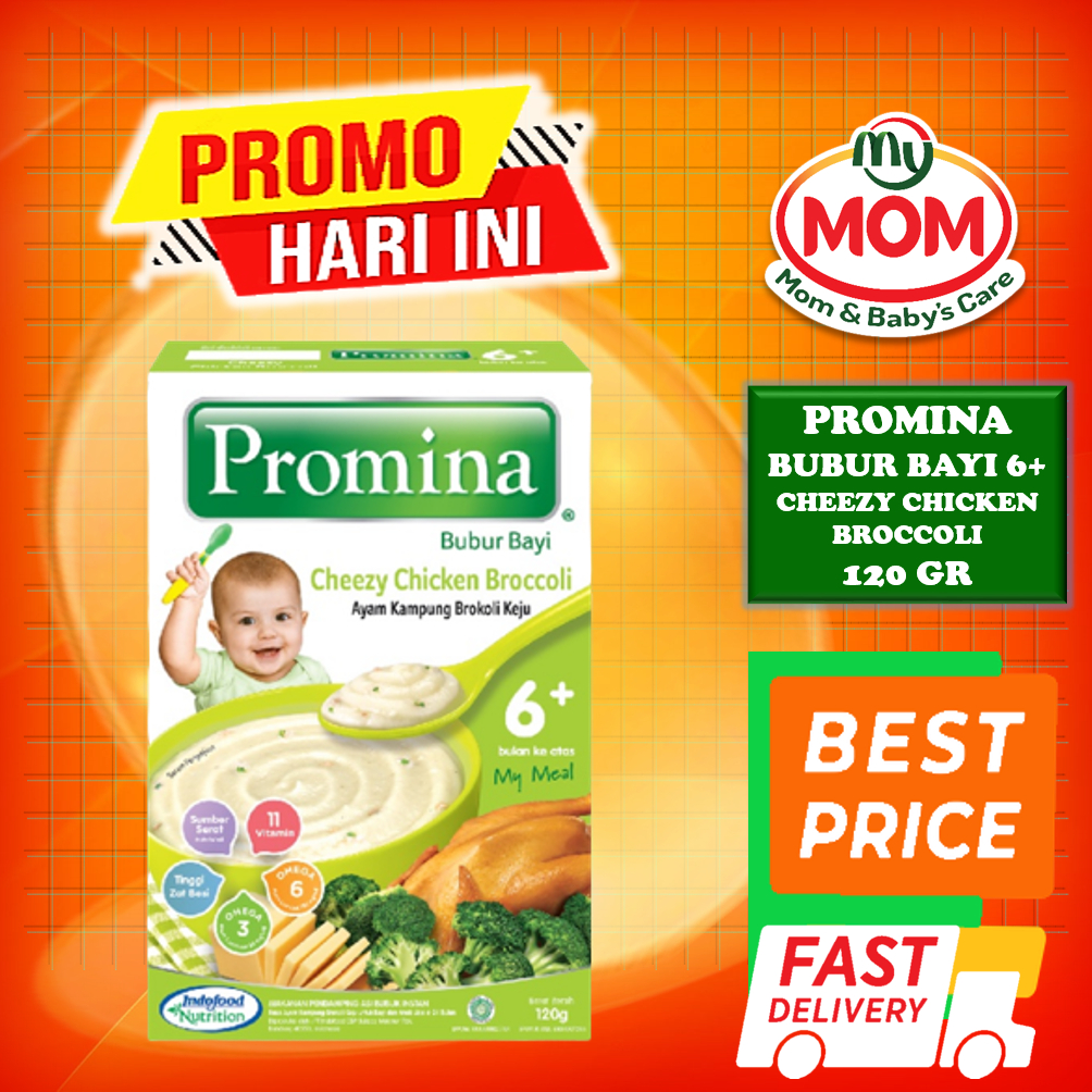 [BPOM] Promina Bubur Bayi 6+ 120gr / Bubur Tim Bayi / MPASI Bayi / Makanan Bayi / Snack Bayi / Cemilan Bayi / MYMOM