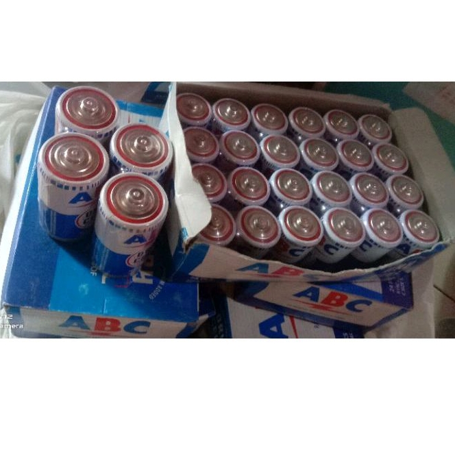 Batu baterai ABC biru 1pak besar