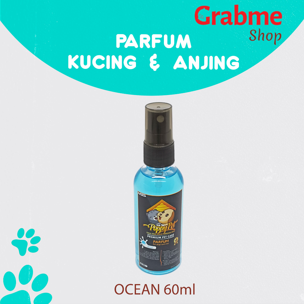 Parfum Kucing &amp; Anjing POPPY PET Wangi Premium Pet care 60ml