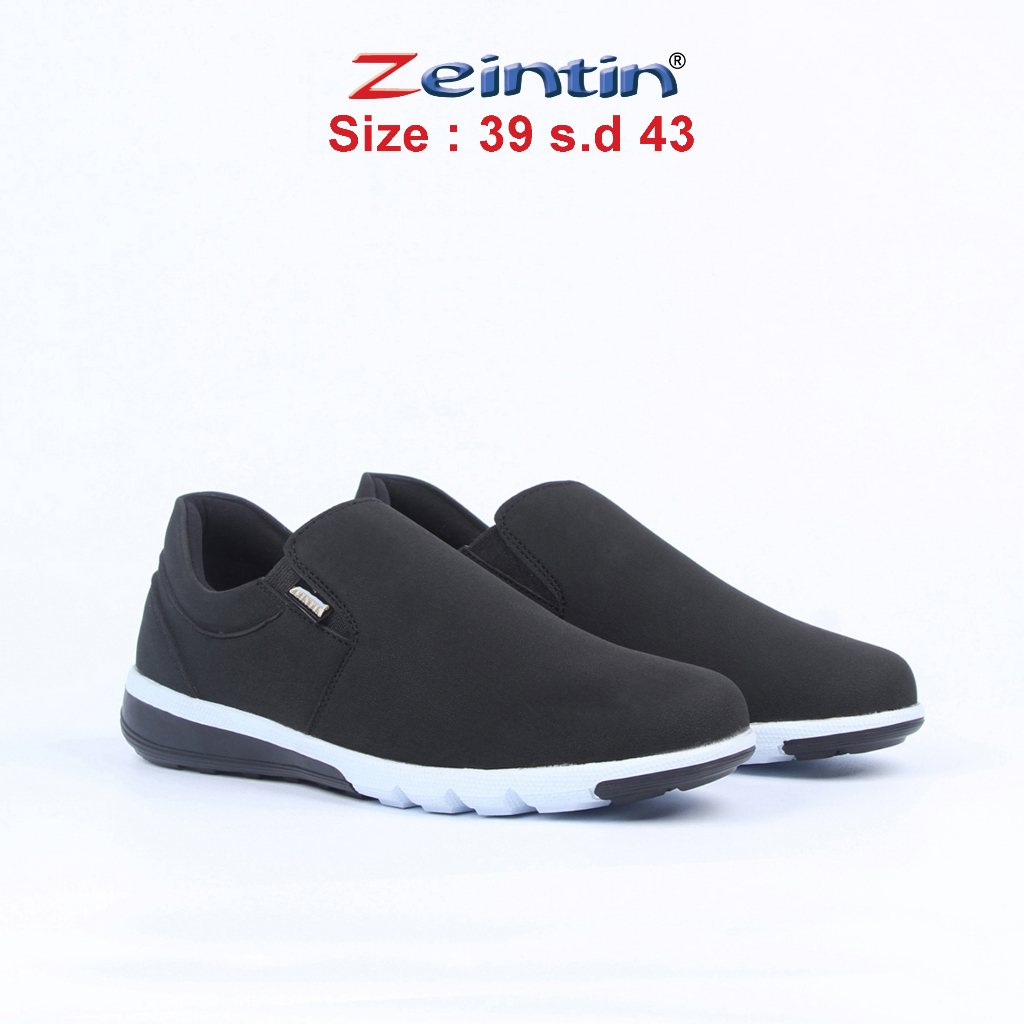 Zeintin - Sepatu Slip On Sneakers Pria Kasual Sepatu Santai Kasual Pria Zeintin Original BJ