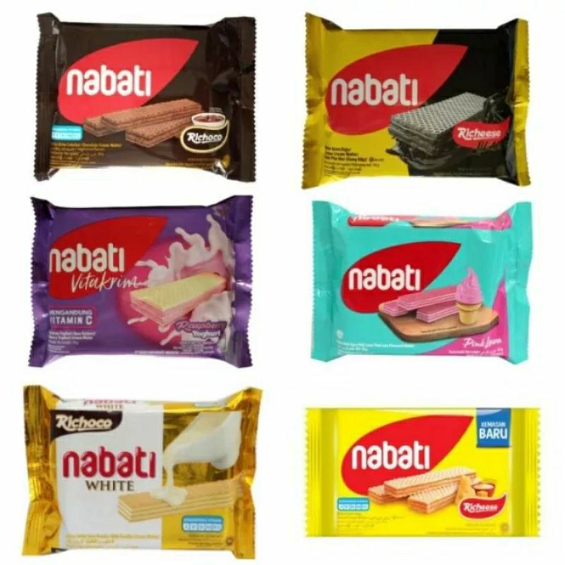 

nabati wafer rasa coklat cemilan makanan ringan kue wafer harga per 10pcs