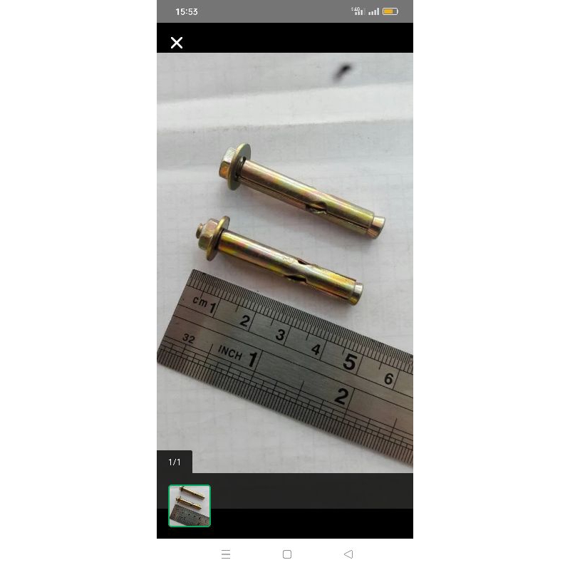 dinabol dynabolt 6mm x 4.5cm