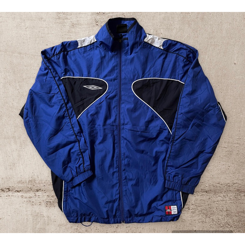 jacket windbreaker Umbro blue black vintage