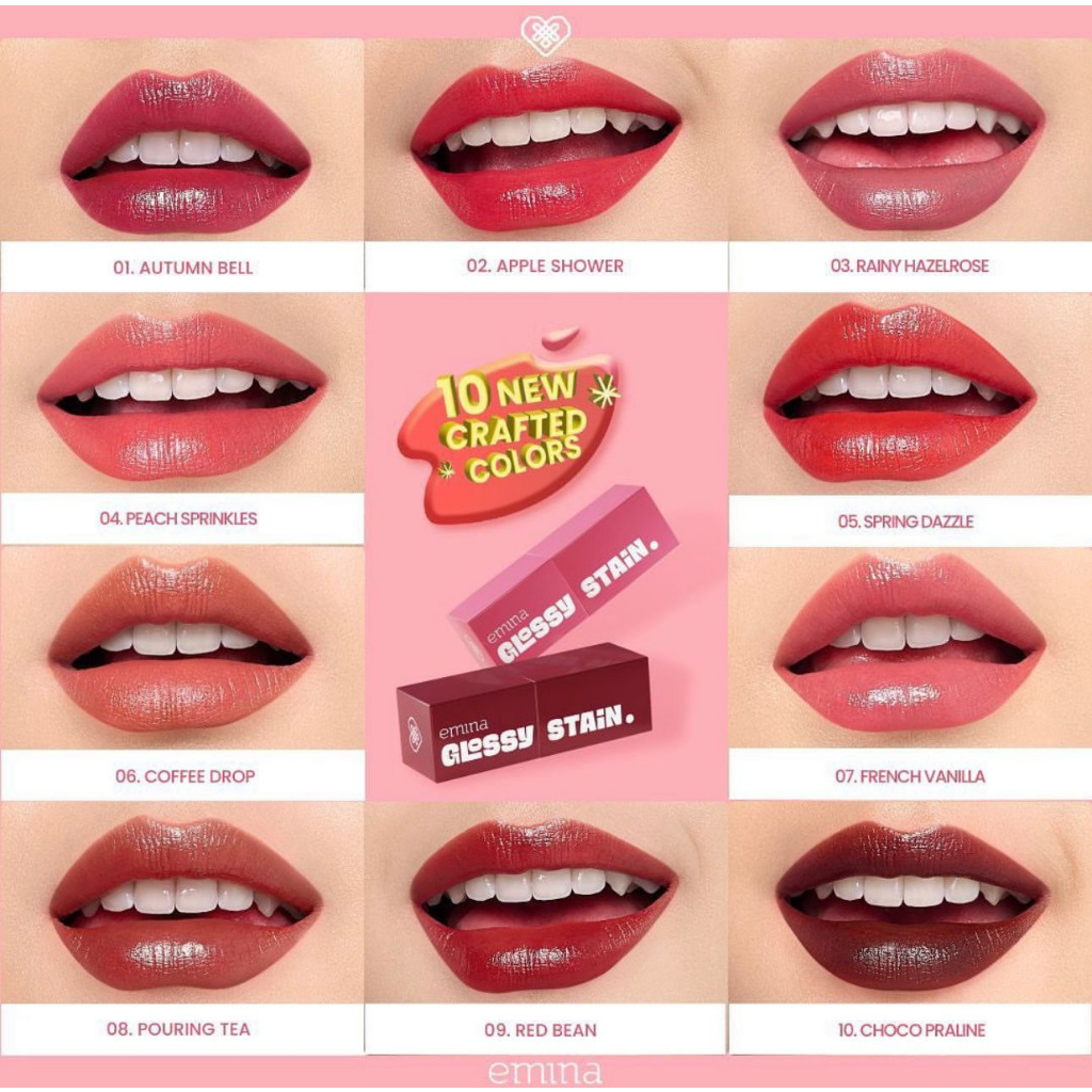 Emina Glossy Stain LIPTINT TERBARU EMINA