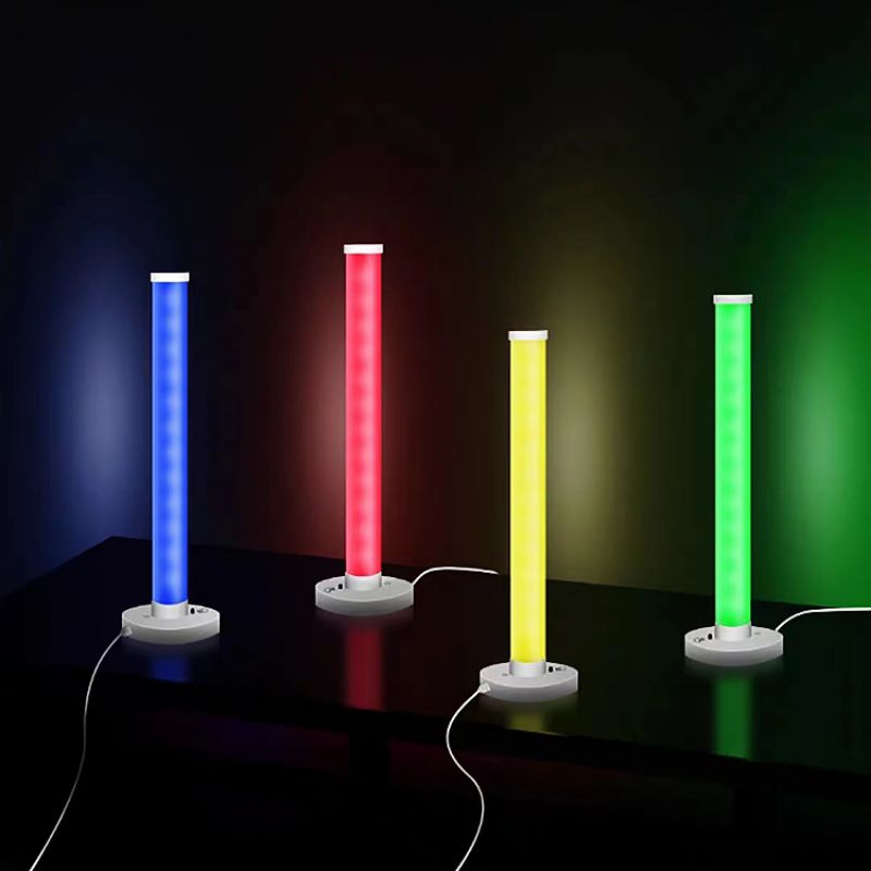 [ PPLUS ] Lampu LED RGB bar Strip spectrum audio indicaror music sound control lamp /Lampu RGB  Gaming Sensor Musik Bateria Cas