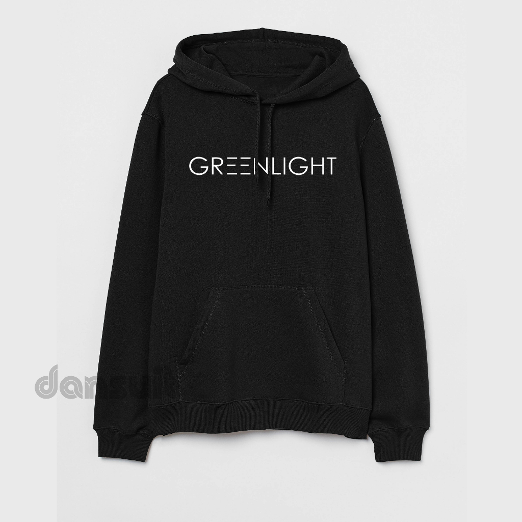 Sweater Hoodie Pria/Wanita Size M - XXXL Hoodie Distro GREENLIGHT Bahan Fleece Tebal Premium