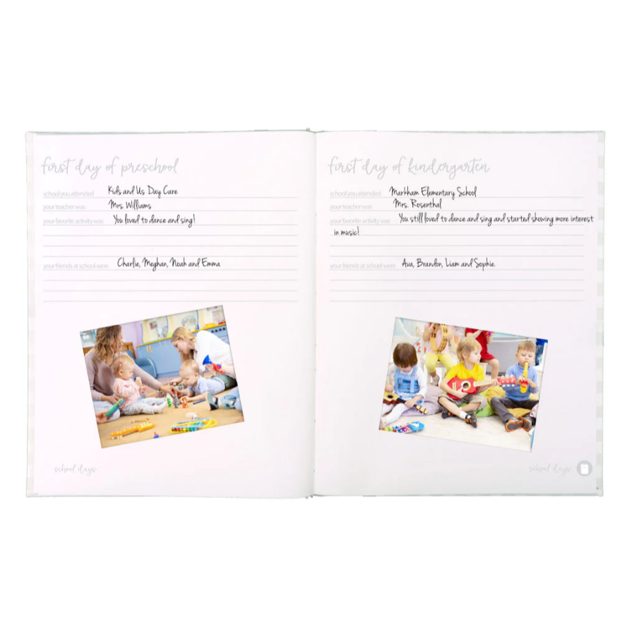 Pearhead Gingham Baby Book -  Buku Jurnal For Baby Memory Book Keepsake Book Baby Newborn