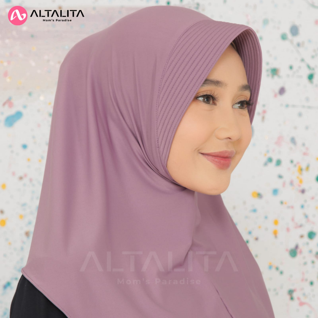 Altalita - Kerudung Instan Qiara Penguin Size S Jilbab Bergo Sport Olahraga Volly Futsal Senam Hijab Sekolah Instan Menutup Dada Jersey Premium pet Tebal Terbaru