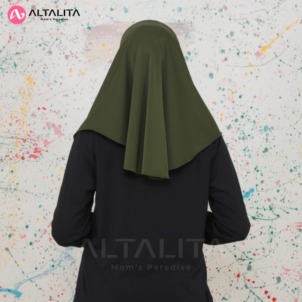 Altalita - Kerudung Instan Qiara Penguin Jilbab Sport Size S Menutup Dada Hijab Bergo Sporty pet Tebal Bahan Jersey Premium Cocok Untuk Sekolah Olahraga Volly Futsal Badminton dan Sehari-Hari