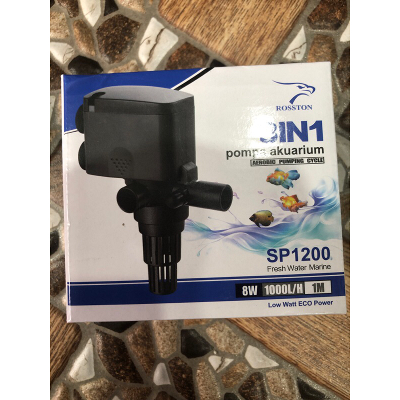 Mesin Pompa Aquarium Filter Celup Berkualitas Rosston SP 1200