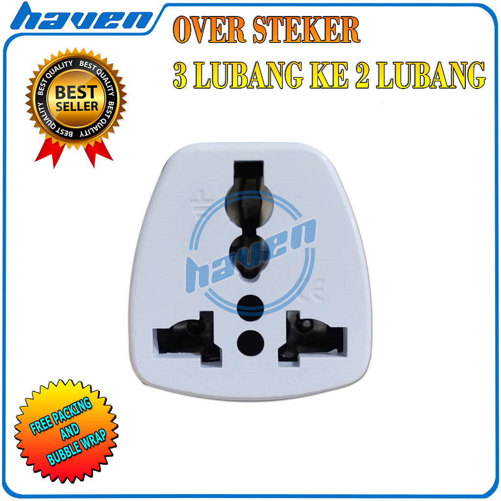TRAVEL ADAPTOR COLOKAN BULAT /  OVERSTEKER / STEKER BULAT
