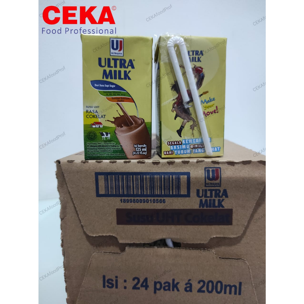 

Ultra Milk - Susu UHT rasa Coklat 200 ml x 24 / per karton