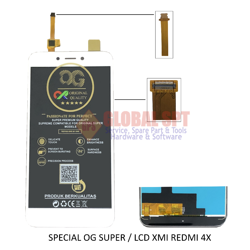 SPECIAL OG ORI SUPER / LCD TOUCHSCREEN XIAOMI REDMI 4X