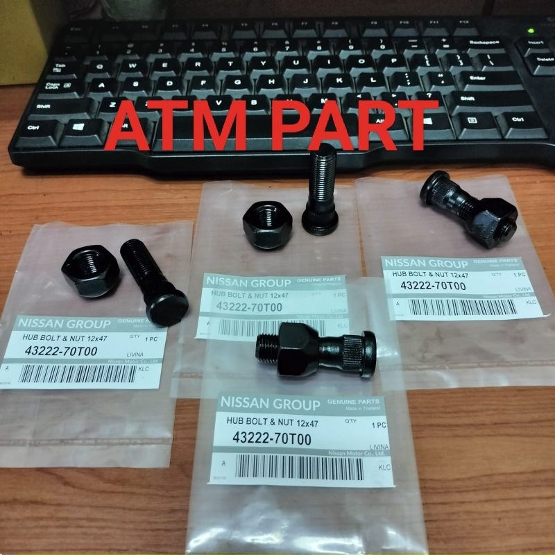 BAUT RODA+MUR NISSAN GRAND LIVINA X-TRAIL HITAM ORIGINAL 1 PC