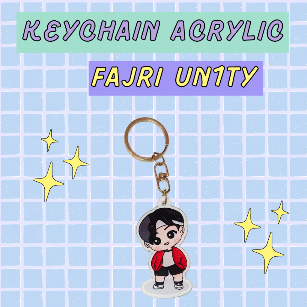 [READY] KEYCHAIN ACRYLIC - KEYCHAIN FAJRI UN1TY - KEYCHAIN UN1TY