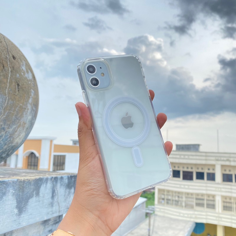 Clear Case Magsafe Full Cover Akrilik IPHONE X XS XR 11 12 13 14 14+ PRO MAX PLUS Magnetic Case Beni