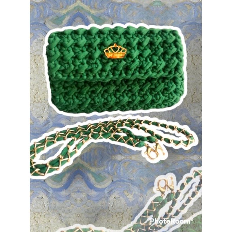 TAS RAJUT || TAS WANITA || TAS WARNA HIJAU