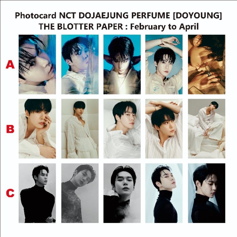 UNOFFICIAL - Photocard NCT Doyoung The Blotter Paper : February to April - NCT DOJAEJUNG PERFUME
