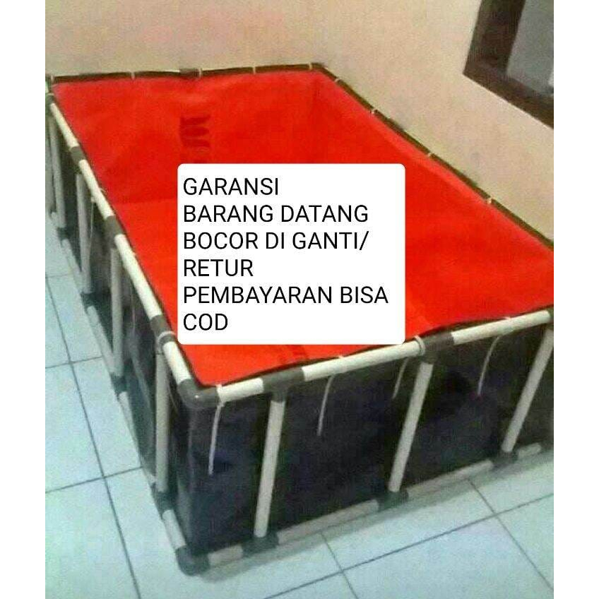 terpal kolam ikan 100x100x50 type a5 korea terpal kolam 1m x 1m x 50cm