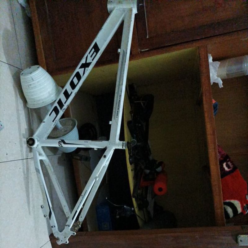 frame sepeda bekas mtb exotic alloy 6061