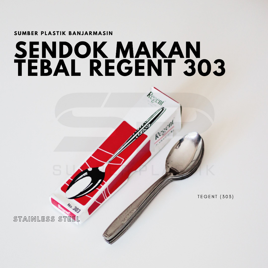 Sendok Makan Tebal Regent Stainless Steel Lusinan Isi 12 Pcs (303)
