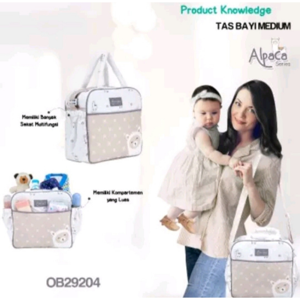 Tas Bayi Medium Panda Series Abu OBT 4311, Alpaca series