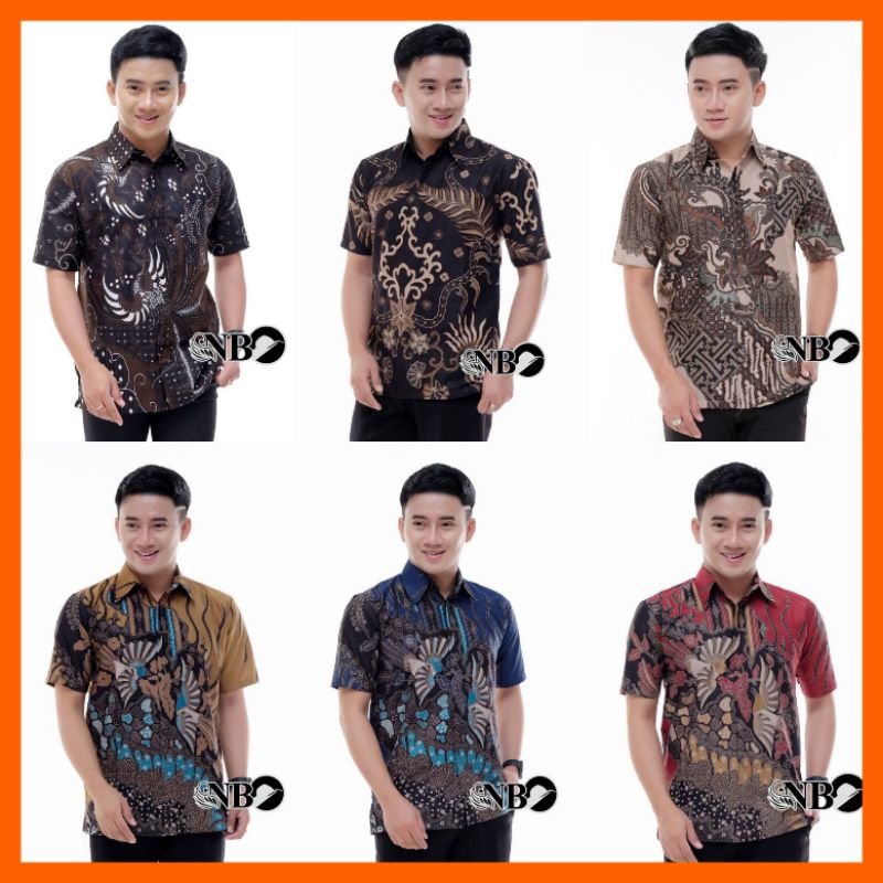 Baju Batik Pria Lengan Pendek Modern Seragaman Kantor Batik Distro Batik Artis