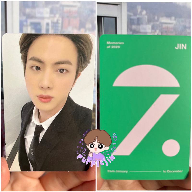 PC PHOTOCARD BTS OFFICIAL JIN SEOKJIN MEMO 2020