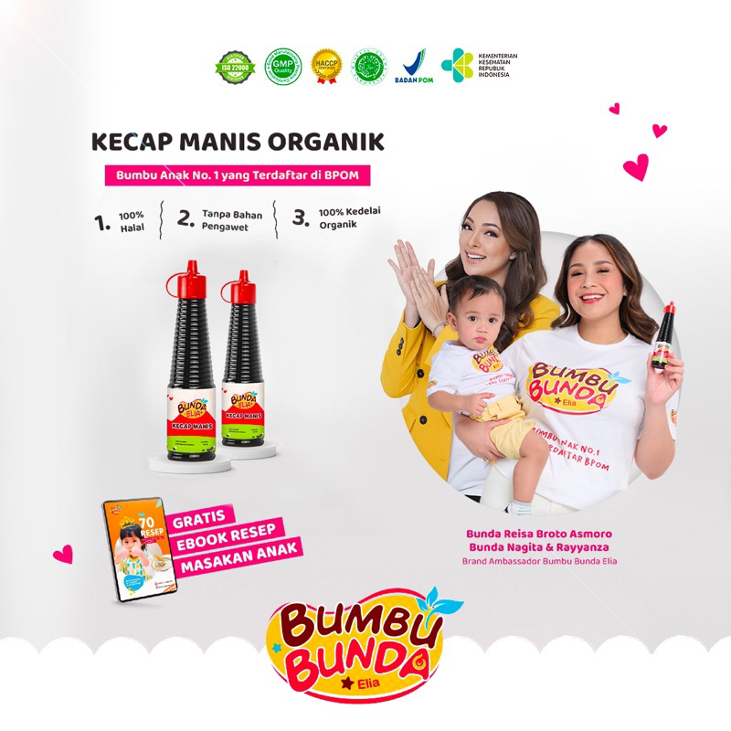 

Kecap Manis Bumbu Bunda Elia Non MSG / Kecap MPASI
