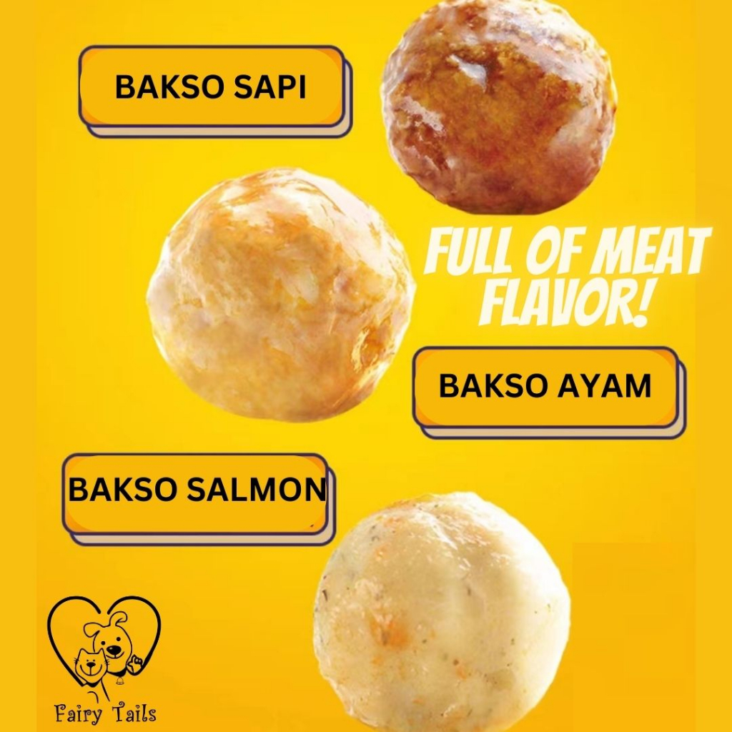 Snack Bakso Daging Untuk Anjing Makanan Basah Dengan Daging Asli Premium Kemasan Kantong Pouch (MyFoodie) Ayam Salmon Sapi | Pengganti Makanan Kaleng Anjing Sehat dan Nutrisi Tinggi | Dog Healthy Wet Food with Real Meatball and Meat Soup