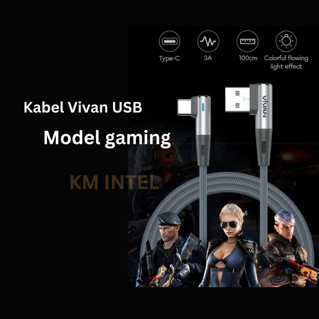 Kabel USB Micro Type-C fast charging Gaming Vivan