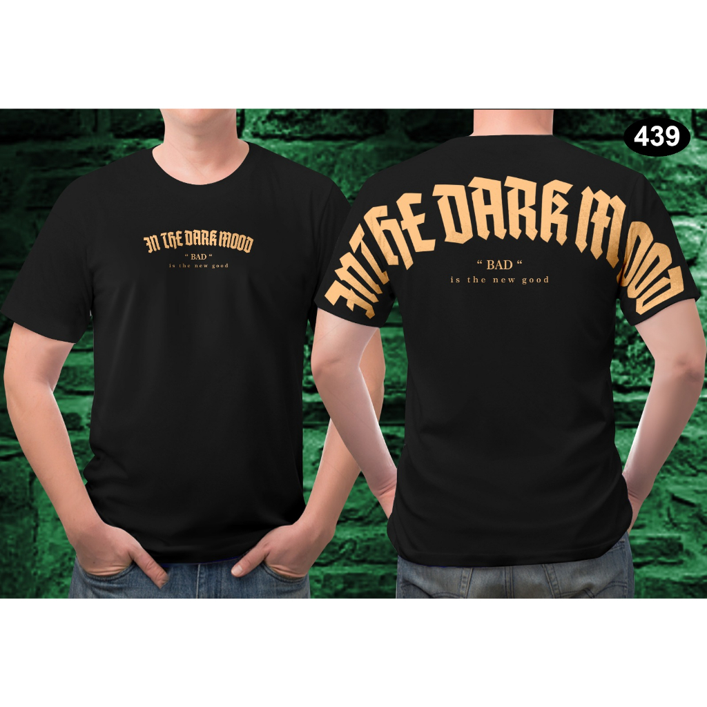 hfr.store BAJU KAOS MOTIF EN THE DART MOOD TULISAN PUNDAK KAOS ANIME JEPANG BAJU T-SHIRT DISTRO PRIA