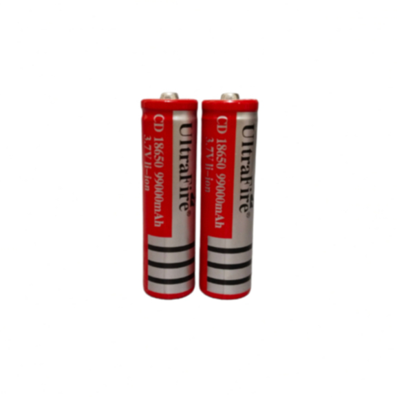 2 Pcs Ultrafire Baterai Cas Li-Ion 18650 3.7V 99000mAh / Baterai Charger