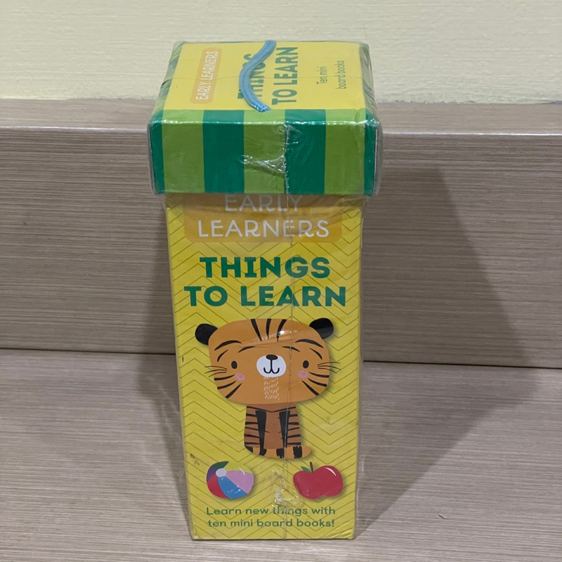 Early Learners Things To Learn 10 MIni Board Books Tower Kids / English Book