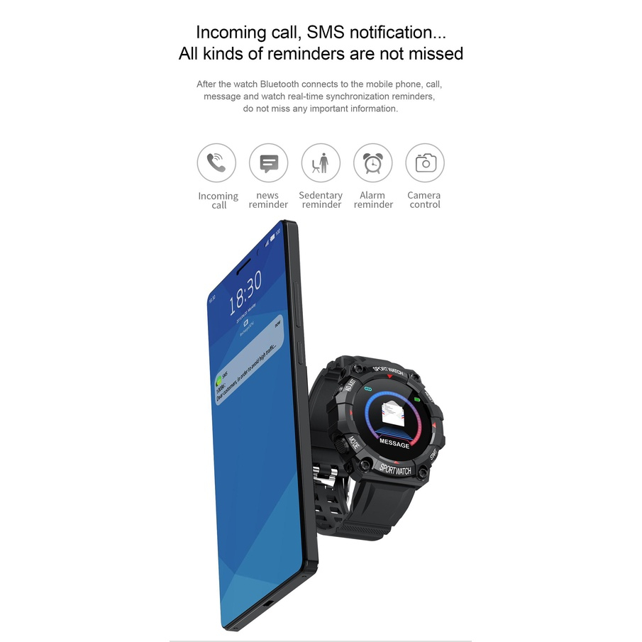 Smart Watch Y56 1.44'' Round Screen Heart Rate Blood Pressure Sleep Remote Control Photo Bracelet